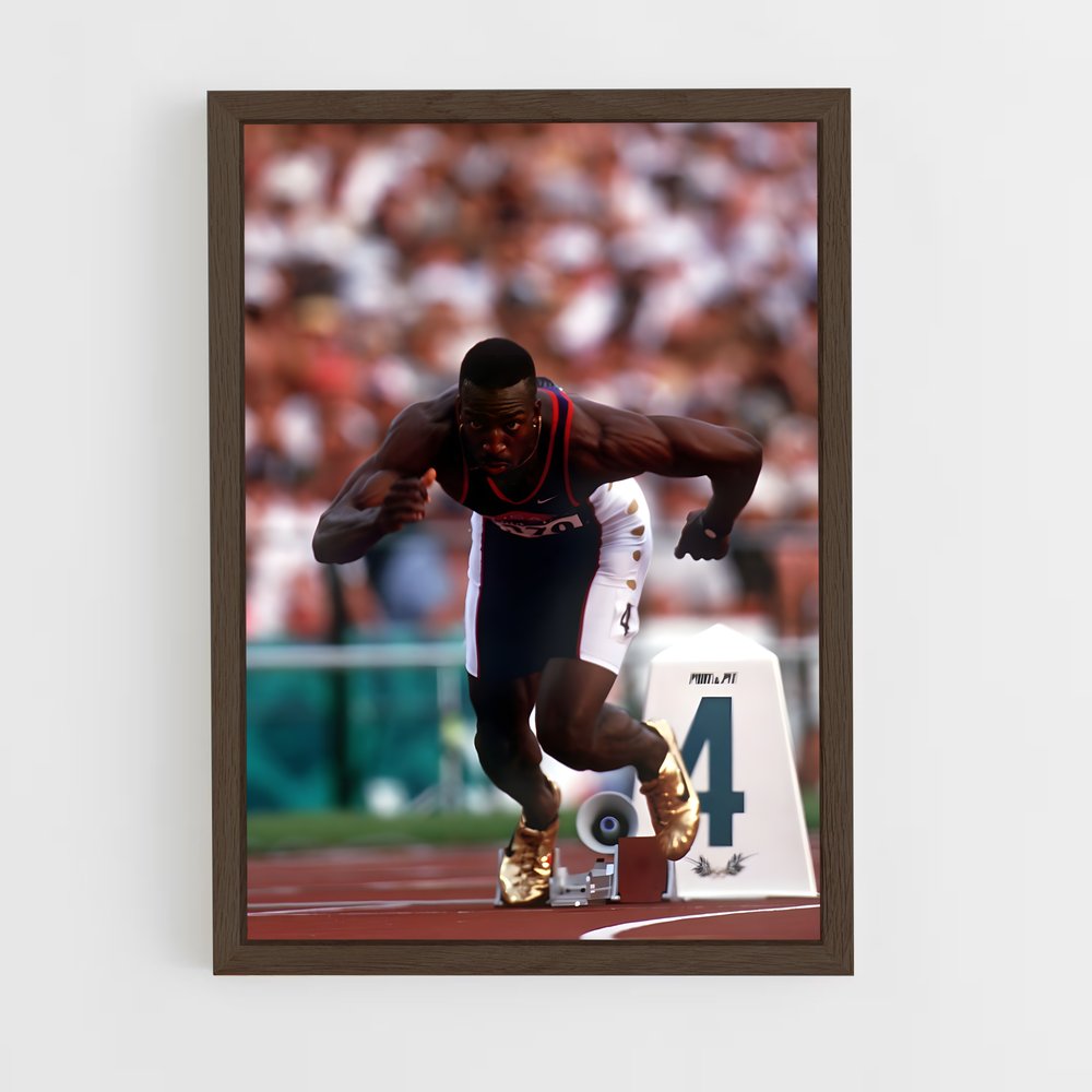 Poster Michael de johnson – affiche Athlétisme (vue 5)